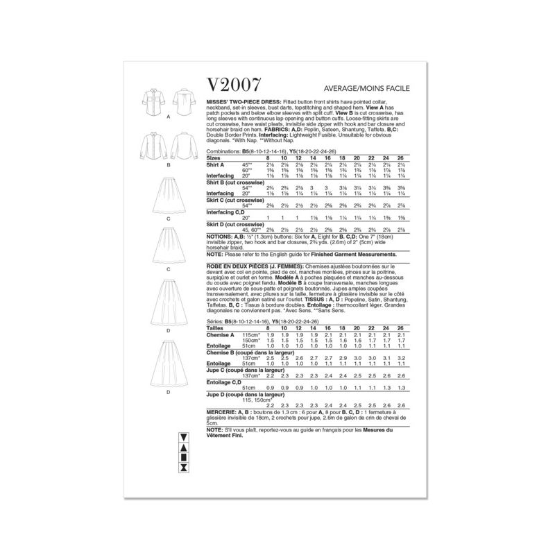 Patron Vogue 2007 B5 - Robe