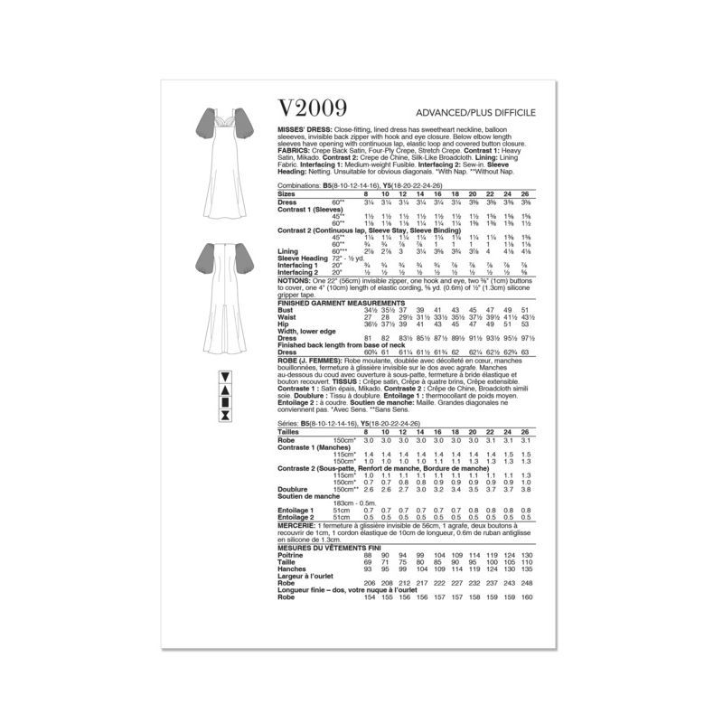 Patron Vogue 2009 B5 - Robe