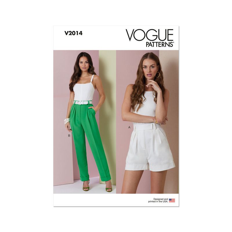 Patron Vogue 2014 B5 - Short et pantalon