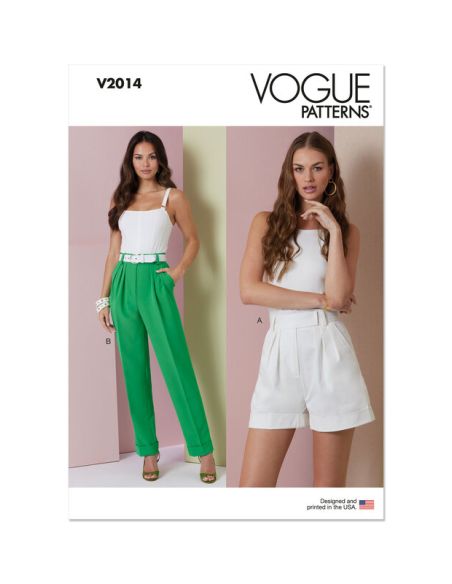 Patron Vogue 2014 B5 - Short et pantalon