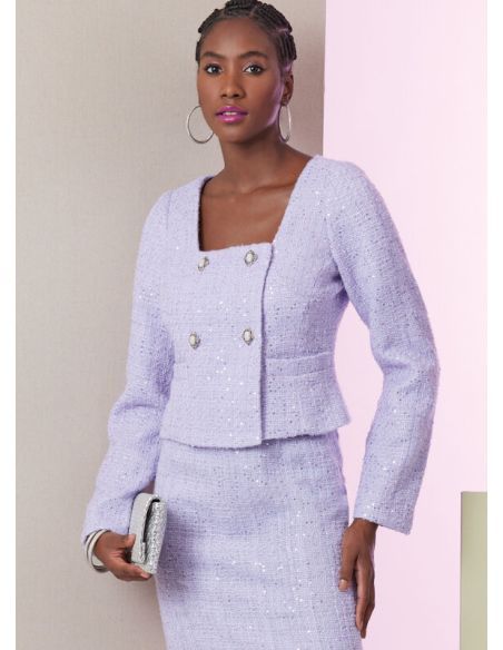 Patron Vogue 2017 B5 - Veste, jupe et pantalon