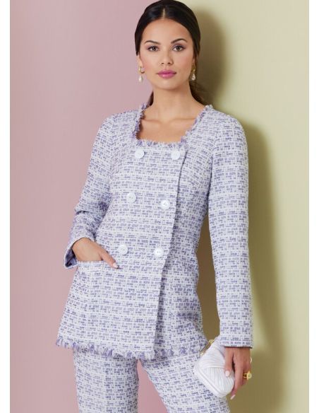 Patron Vogue 2017 B5 - Veste, jupe et pantalon