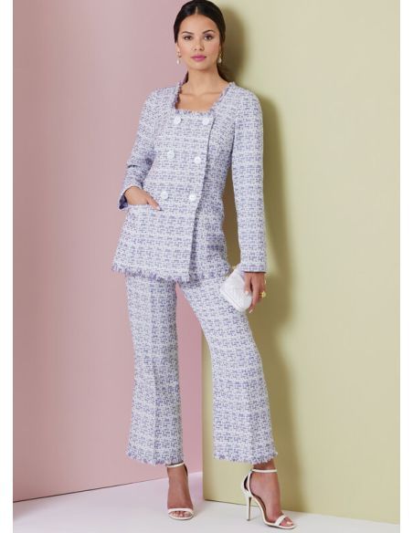 Patron Vogue 2017 B5 - Veste, jupe et pantalon