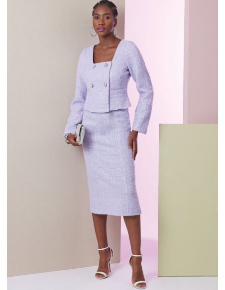 Patron Vogue 2017 B5 - Veste, jupe et pantalon