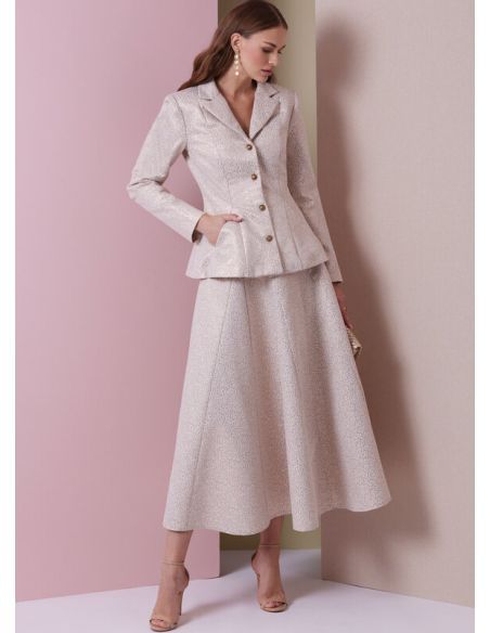 Patron Vogue 2018 D5 - Veste, jupe et pantalon