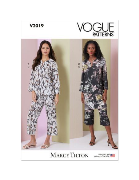 Patron Vogue 2019 A - Ensemble de vêtement de détente