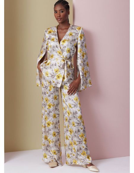 Patron Vogue 2020 B5 - Haut, robe de chambre et pantalon