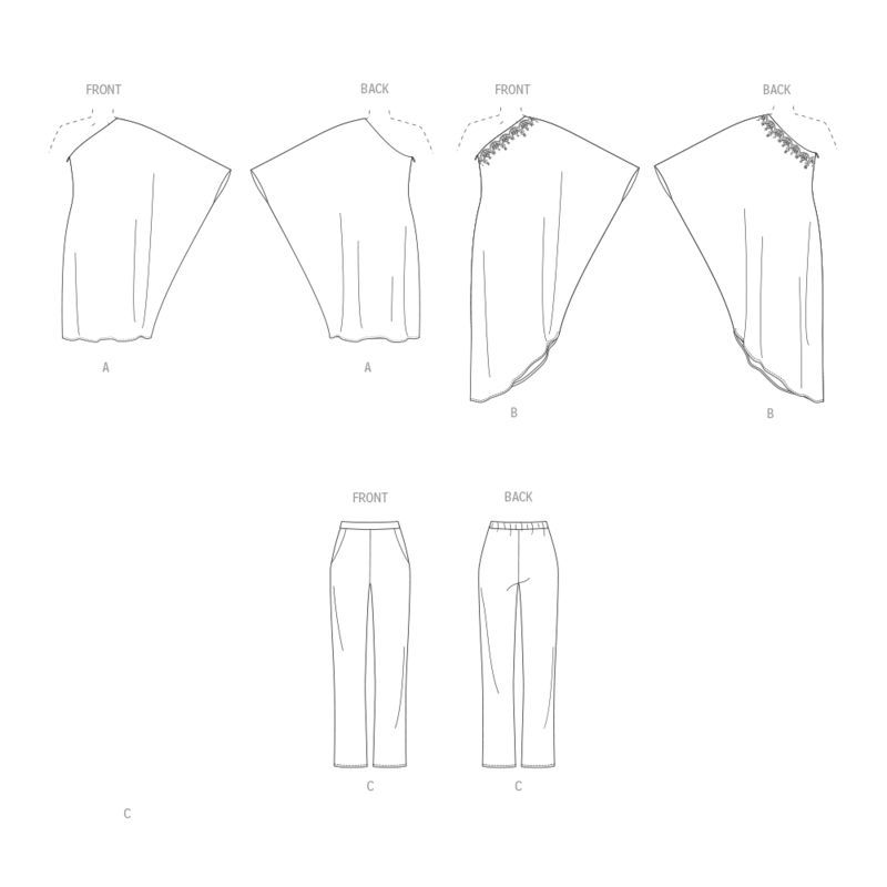 Patron Vogue 2021 A - Robe et pantalon