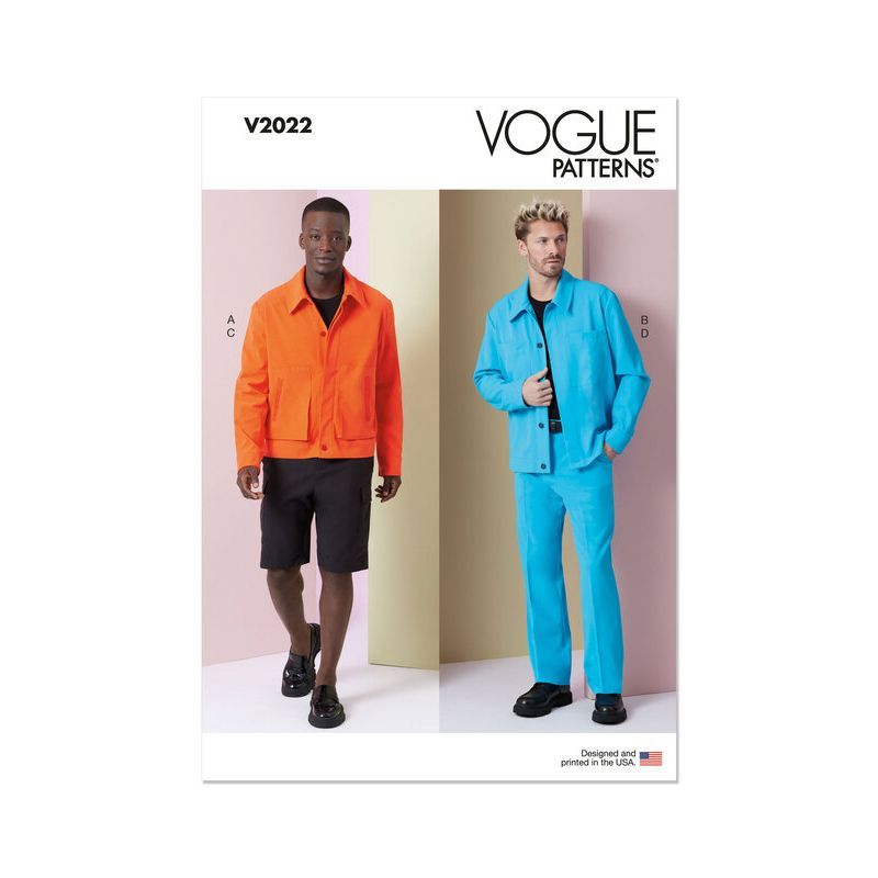 Patron Vogue 2022 AA - Veste, short et pantalon
