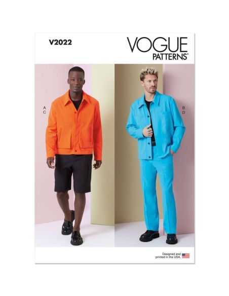 Patron Vogue 2022 AA - Veste, short et pantalon
