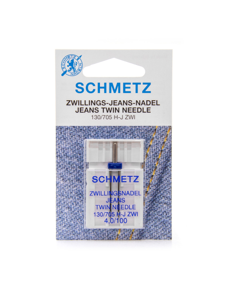 Aiguille machine double SCHMETZ spécial jean - 4 mm