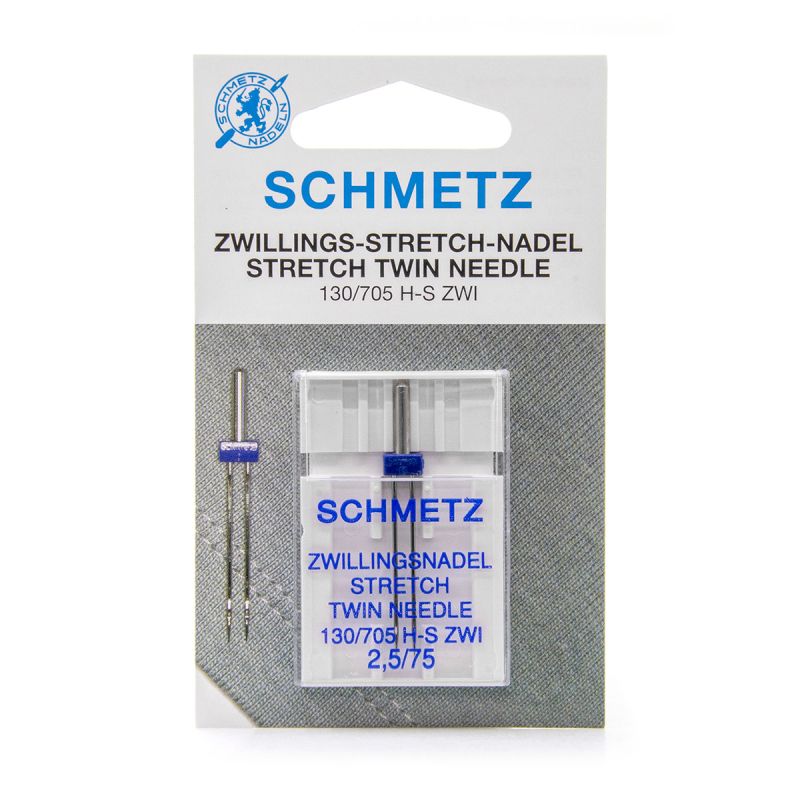 Aiguille machine double SCHMETZ spécial stretch - 2.5 mm