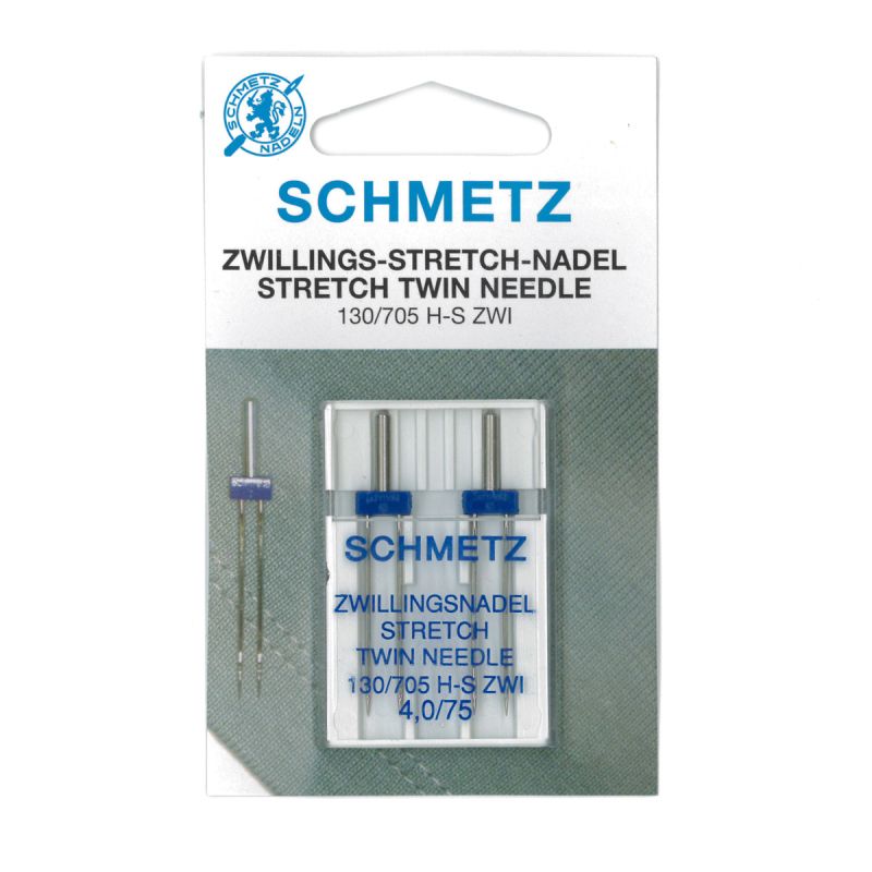 Aiguille machine double SCHMETZ spécial stretch - 4 mm