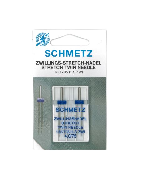 Aiguille machine double SCHMETZ spécial stretch - 4 mm