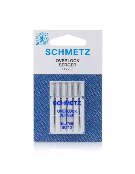 Boîtes de 5 aiguilles machine SCHMETZ Overlock - Taille 80