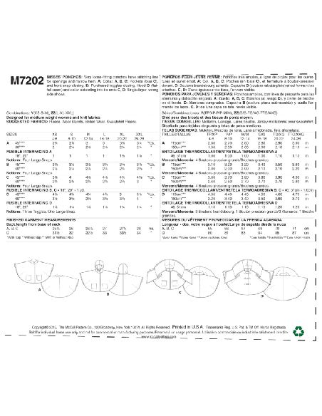 Patron McCall's 7202.Y - Ponchos