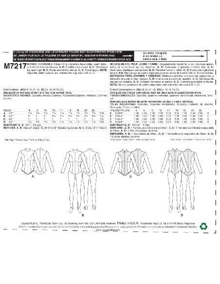 Patron McCall's 7217.A5 - Déguisement
