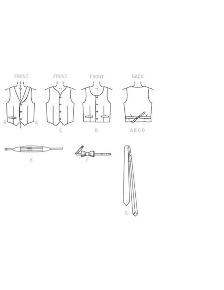 Patron McCall's 7223.CCE - Accessoires de costume