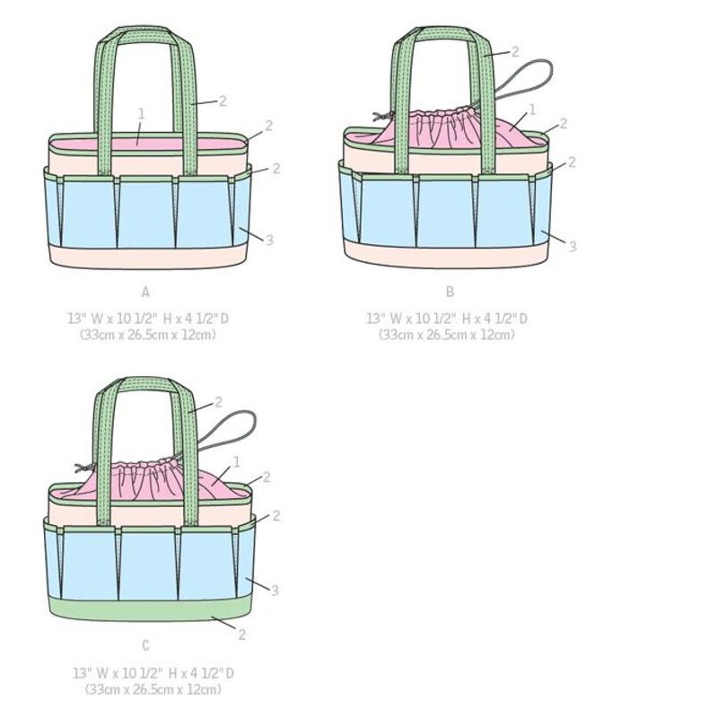 Patron McCall's 7265.OSZ - Sacs à ouvrage