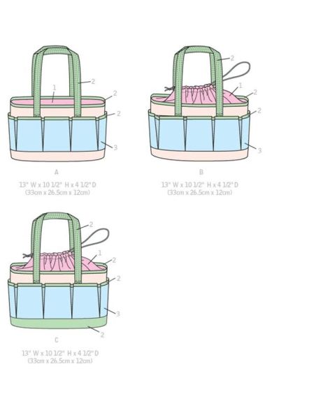 Patron McCall's 7265.OSZ - Sacs à ouvrage