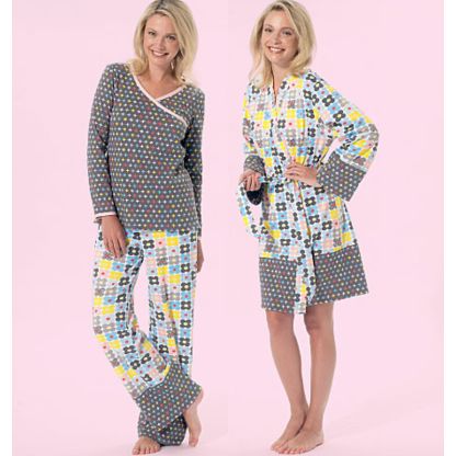 Patron McCall's 7297.B5 - Peignoir, ceinture, haut, robe, short et pantalon 2