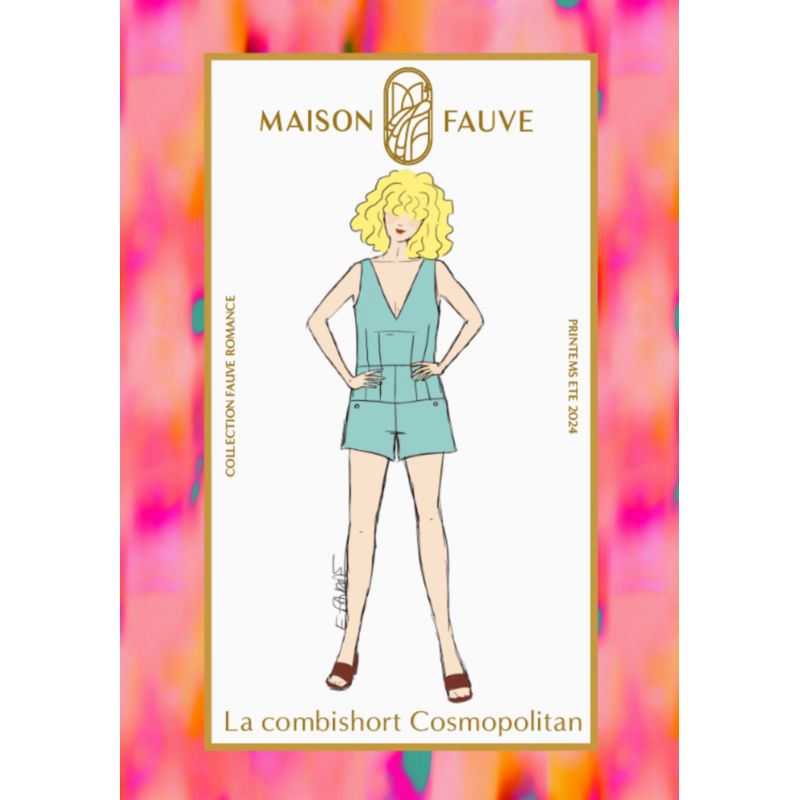 Patron Maison Fauve - Combishort / Robe Cosmopolitan