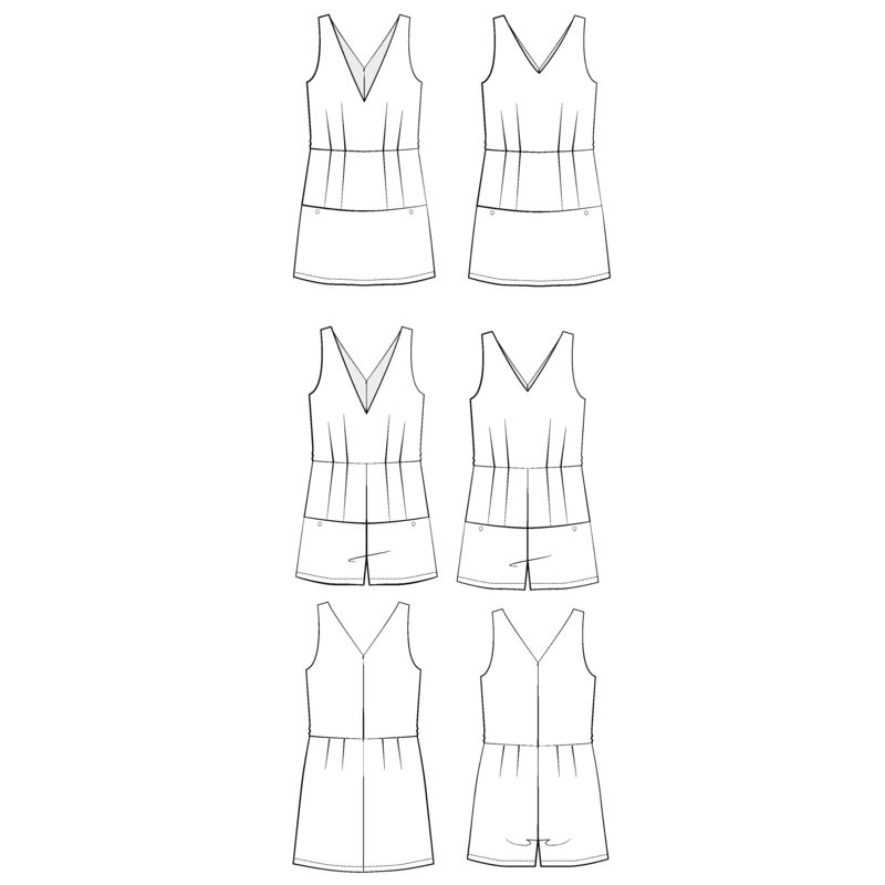 Patron Maison Fauve - Combishort / Robe Cosmopolitan