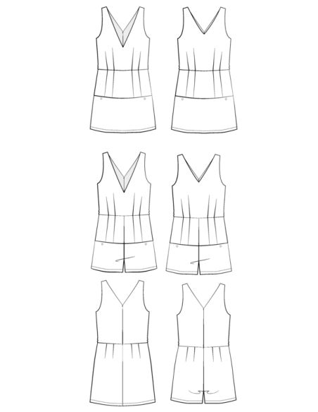 Patron Maison Fauve - Combishort / Robe Cosmopolitan