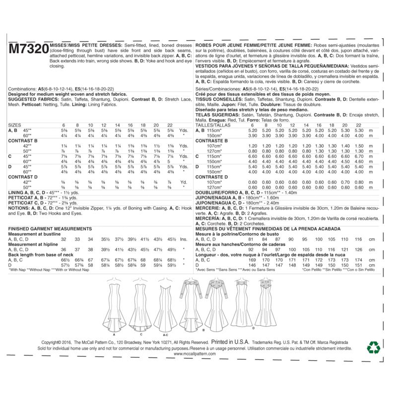 Patron McCall's 7320.A5 - Robe