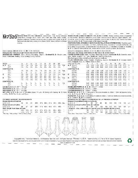 Patron McCall's 7320.A5 - Robe