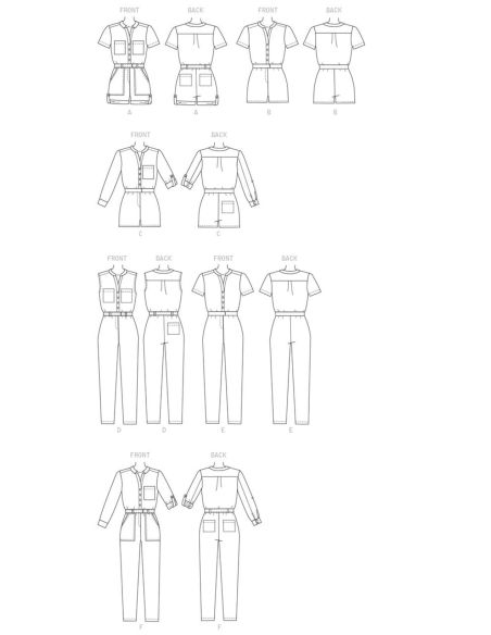 Patron McCall's 7330.Y - Barboteuses et combinaison