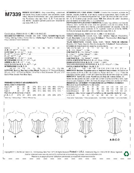 Patron McCall's 7339.A5 - Déguisement