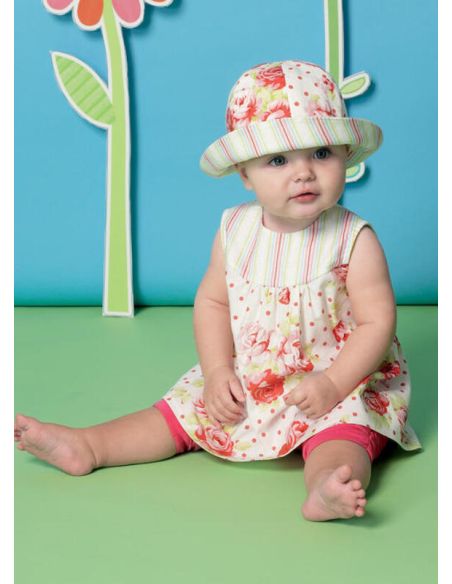 Patron McCall's 7342.YA5 - Robes, culottes, collants et chapeau