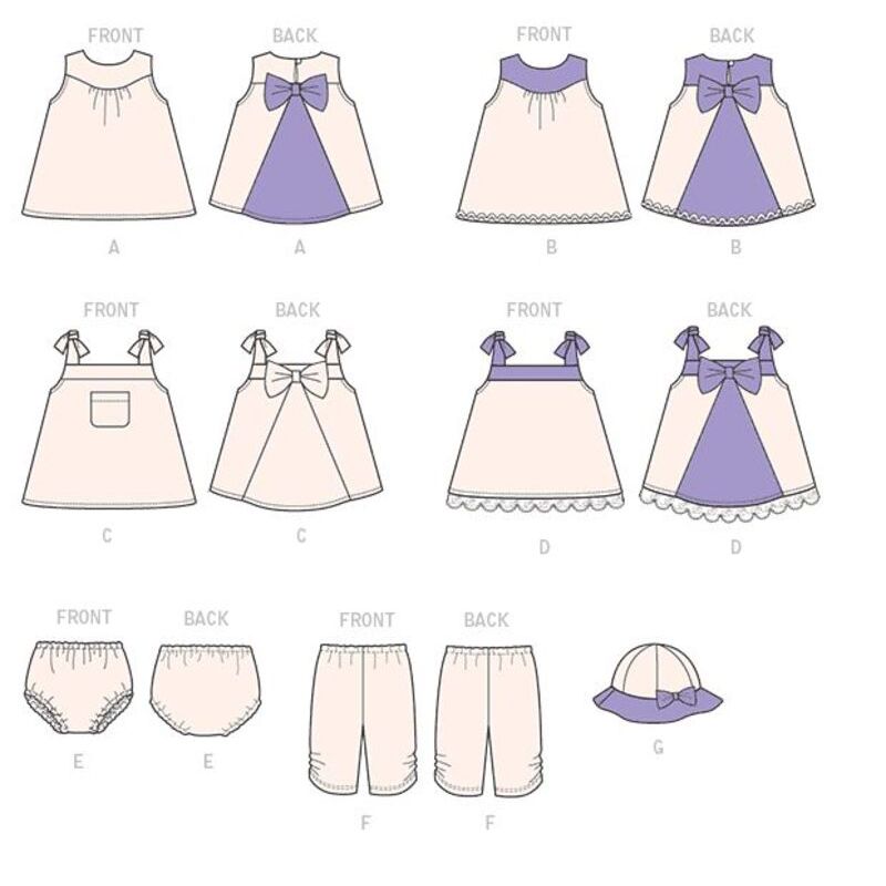 Patron McCall's 7342.YA5 - Robes, culottes, collants et chapeau