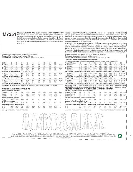 Patron McCall's 7351.A5 - Robe