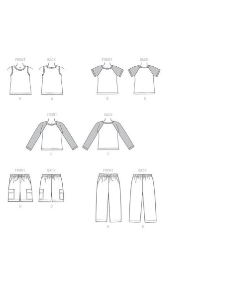 Patron McCall's 7379.CCE - Hauts, short et pantalon