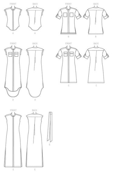 Patron McCall's 7387.Y - Haut, tunique, robes