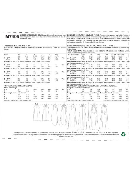 Patron McCall's 7405.Y - Robes