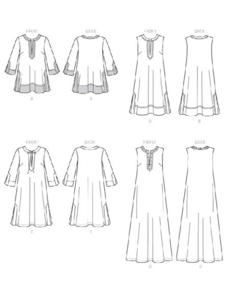 Patron McCall's 7408.Y - Tunique et robes