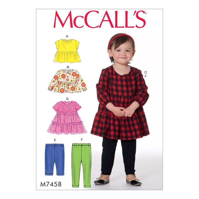 Patron McCall's 7458.CAA - Hauts, robes et collants