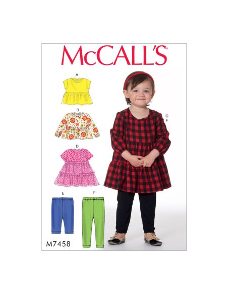 Patron McCall's 7458.CAA - Hauts, robes et collants