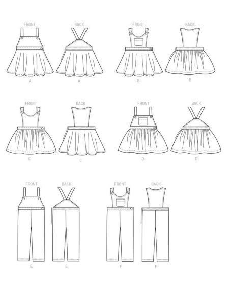 Patron McCall's 7459.CCE - Chasubles et salopettes