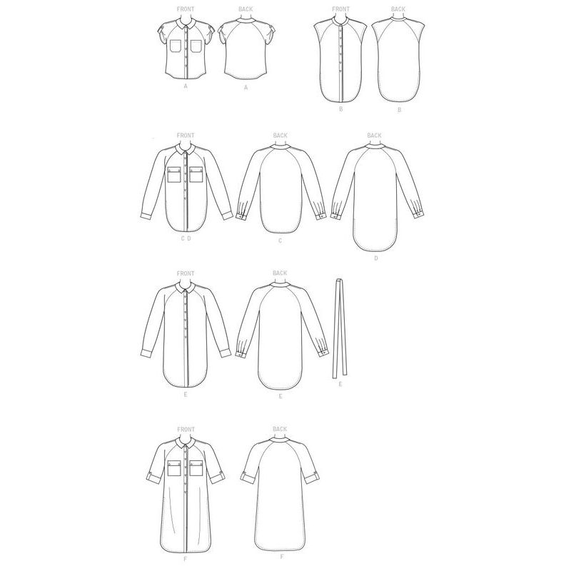 Patron McCall's 7472.A5 - Chemises, tuniques
