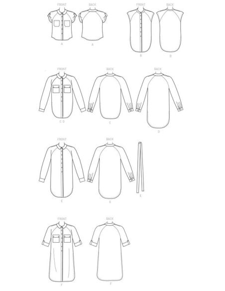 Patron McCall's 7472.A5 - Chemises, tuniques