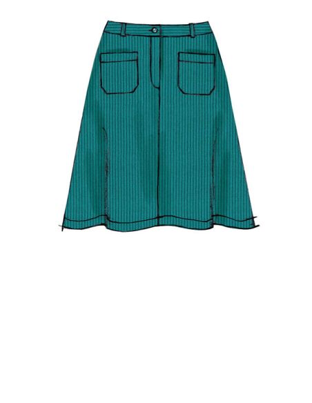 Patron McCall's 7475.A5 - Jupes, short