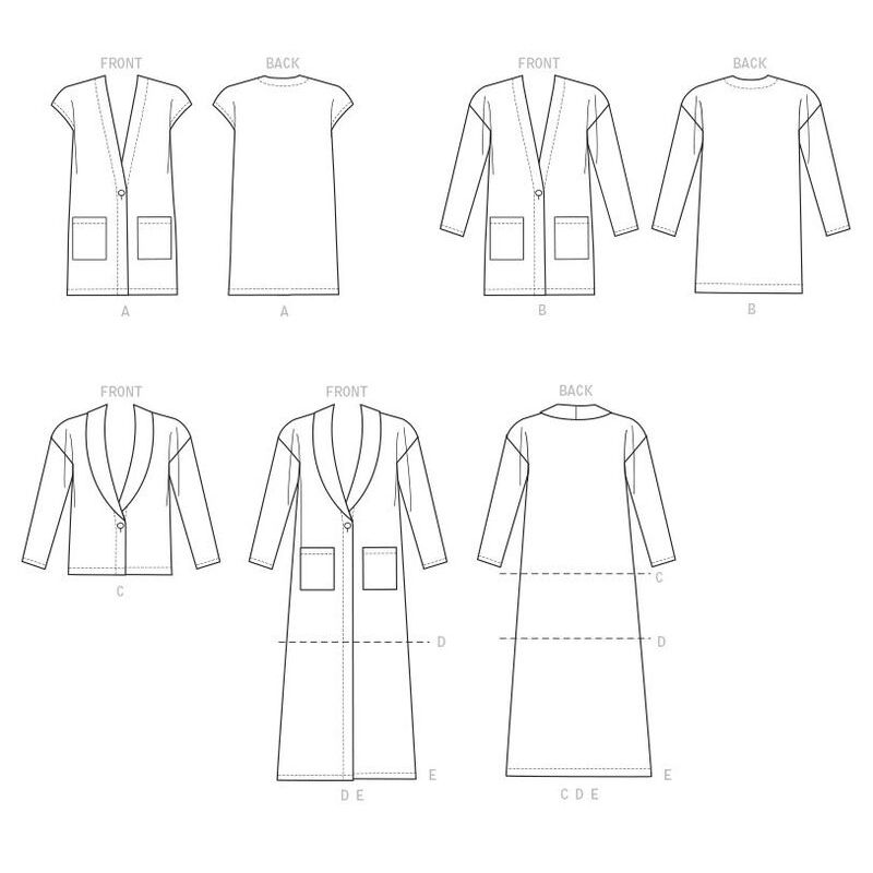 Patron McCall's 7476.Y - Gilet et cardigans