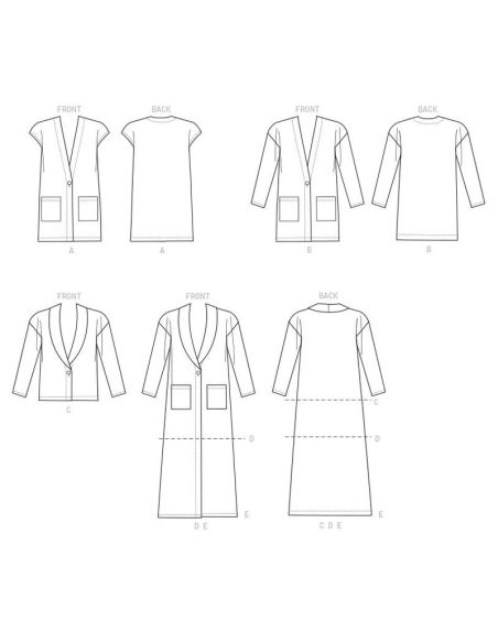 Patron McCall's 7476.Y - Gilet et cardigans