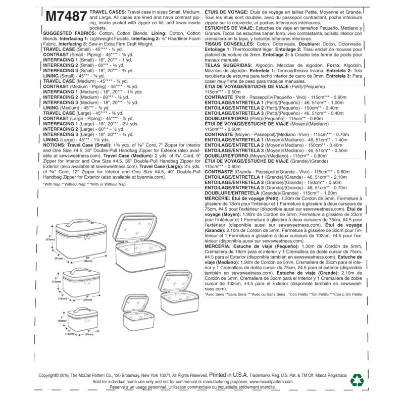 Patron McCall's 7487.OSZ - Etuis de voyage