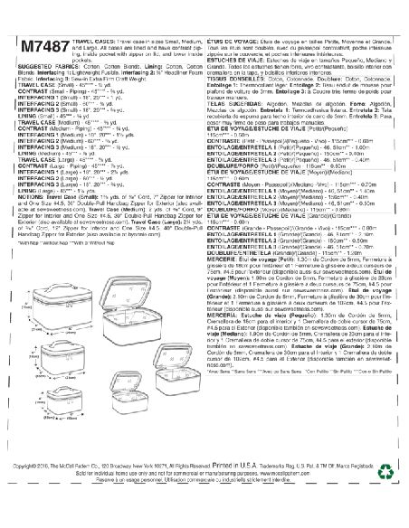 Patron McCall's 7487.OSZ - Etuis de voyage