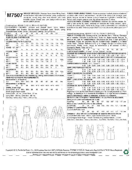 Patron McCall's 7507.A5 - Robes